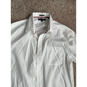 Tommy Hilfiger Regular Fit Non Iron Button Down White Shirt 16 1/2
